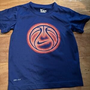 Nike Blue and Orange Short Sleeve Tee